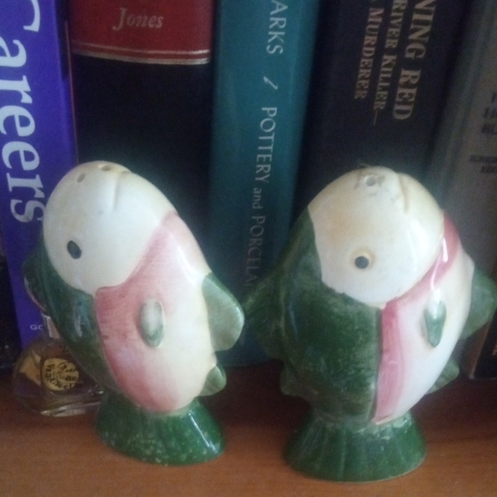 Vintage Rainbow Trout vintage S & P Shakers